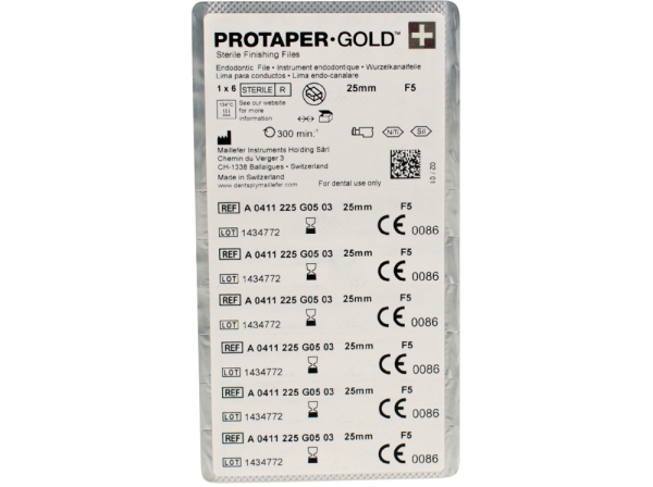 PROTAPER Gold F5 25mm 6pcs
